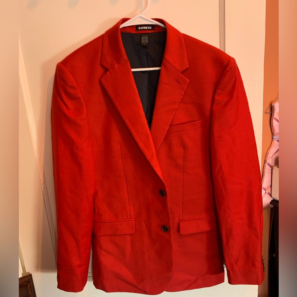 Express Men's Red Suit and Pants